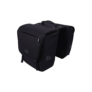 Bolsa doble para bicicleta Contec Via tour RT - Negro