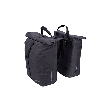 Contec City shopper bolsa doble para bicicleta Gris