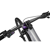 El Bosch Kiox 300 montado en una bicicleta eléctrica. Aquí puedes ver la función de navegación de la pantalla del Bosch Kiox 300.