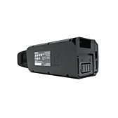 foto del Shimano BT-E6010 36V 11.6Ah desde la parte inferior donde se pueden ver claramente las pegatinas con explicaciones y advertencias