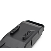 Foto en primer plano de la fijación en la parte inferior de la batería de bicicleta Bosch Powerpack 540 Performance/Active portaequipajes E-Bike Vision.