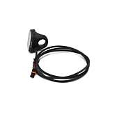 Vista lateral del display Bosch Purion, incluido el cable completo.