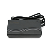 Vista superior del cargador compatible Gazelle Impulse 42V 3A con conector Rosenberger.
