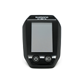 Vista frontal del Shimano Steps SC-E6010 con la pantalla y los botones claramente visibles.
