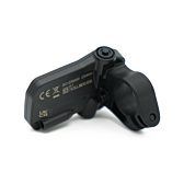 Vista en tres cuartos del Shimano Steps SC-EN500 desde atrás.