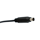 Primer plano de la conexión del cable del cargador Sparta / Batavus E-Motion.