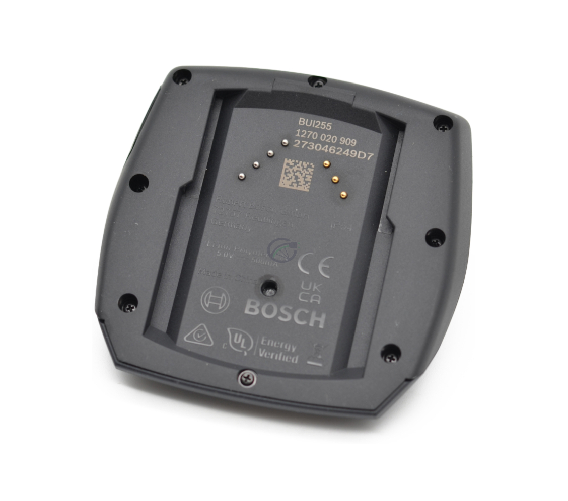 Vista trasera del ciclocomputador Bosch Intuvia. La conexión del display está claramente resaltada.
