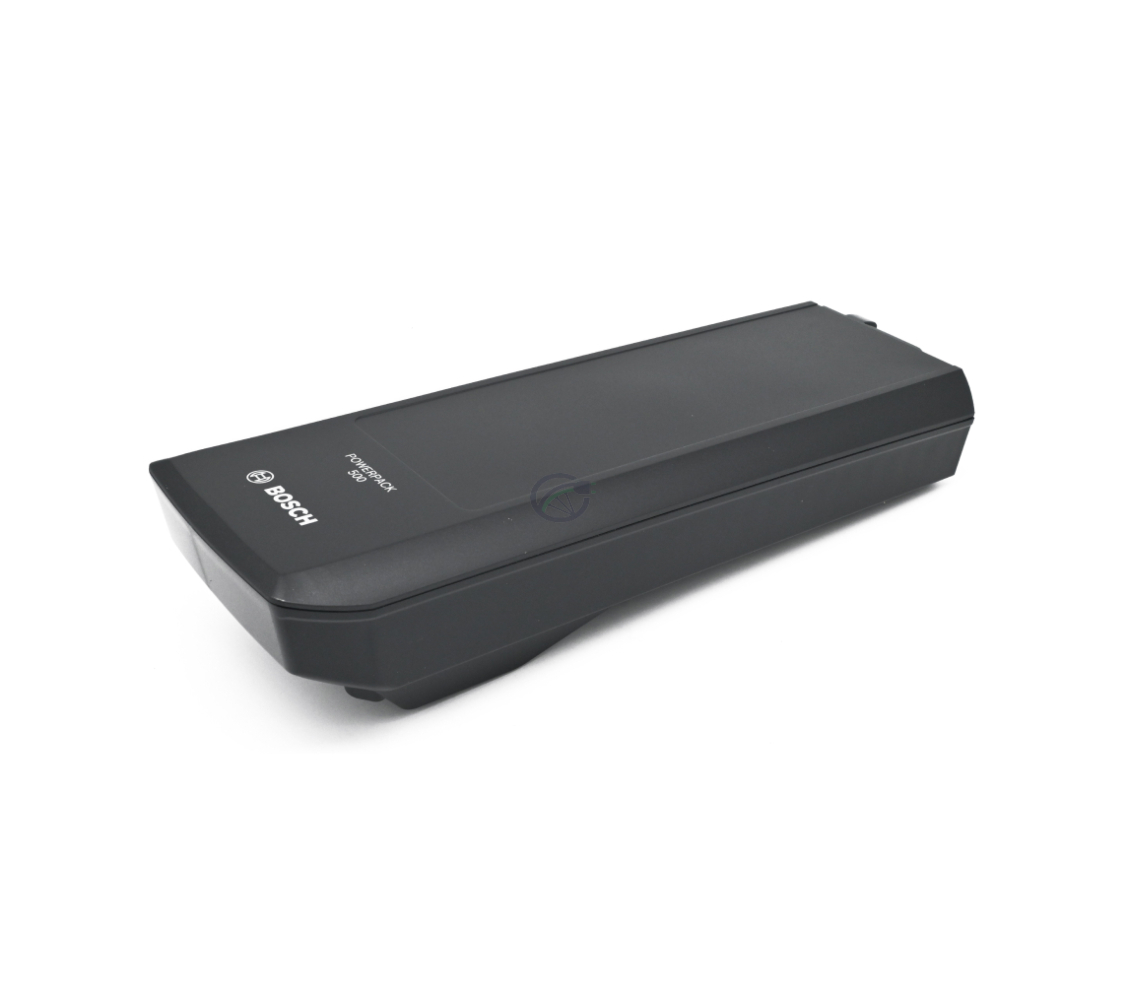Foto de la Bosch PowerPack 500 Active 36V 13.4Ah batería de bicicleta vista desde el lado