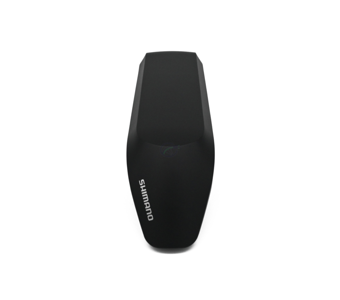foto del Shimano BT-E6010 36V 11.6Ah donde se puede ver bien la parte frontal y superior de la batería, permitiendo leer claramente el logotipo de Shimano
