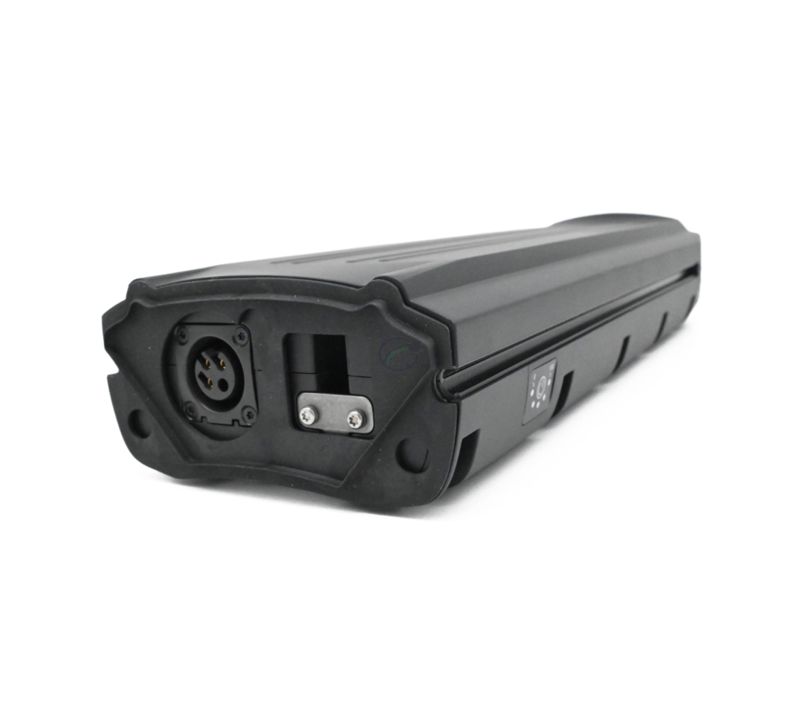 Foto del frente de la E-Bike Vision Gazelle Innergy 36V 11.4Ah, la conexión de la bicicleta es visible. La foto está tomada desde un ángulo oblicuo.

