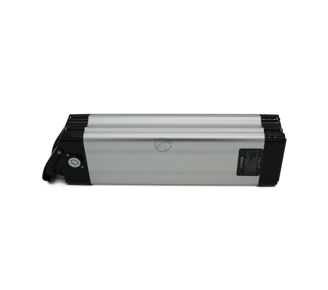 Vista lateral de la Phylion XH370-12J Silverfish 37V 12Ah Compatible en posición vertical.