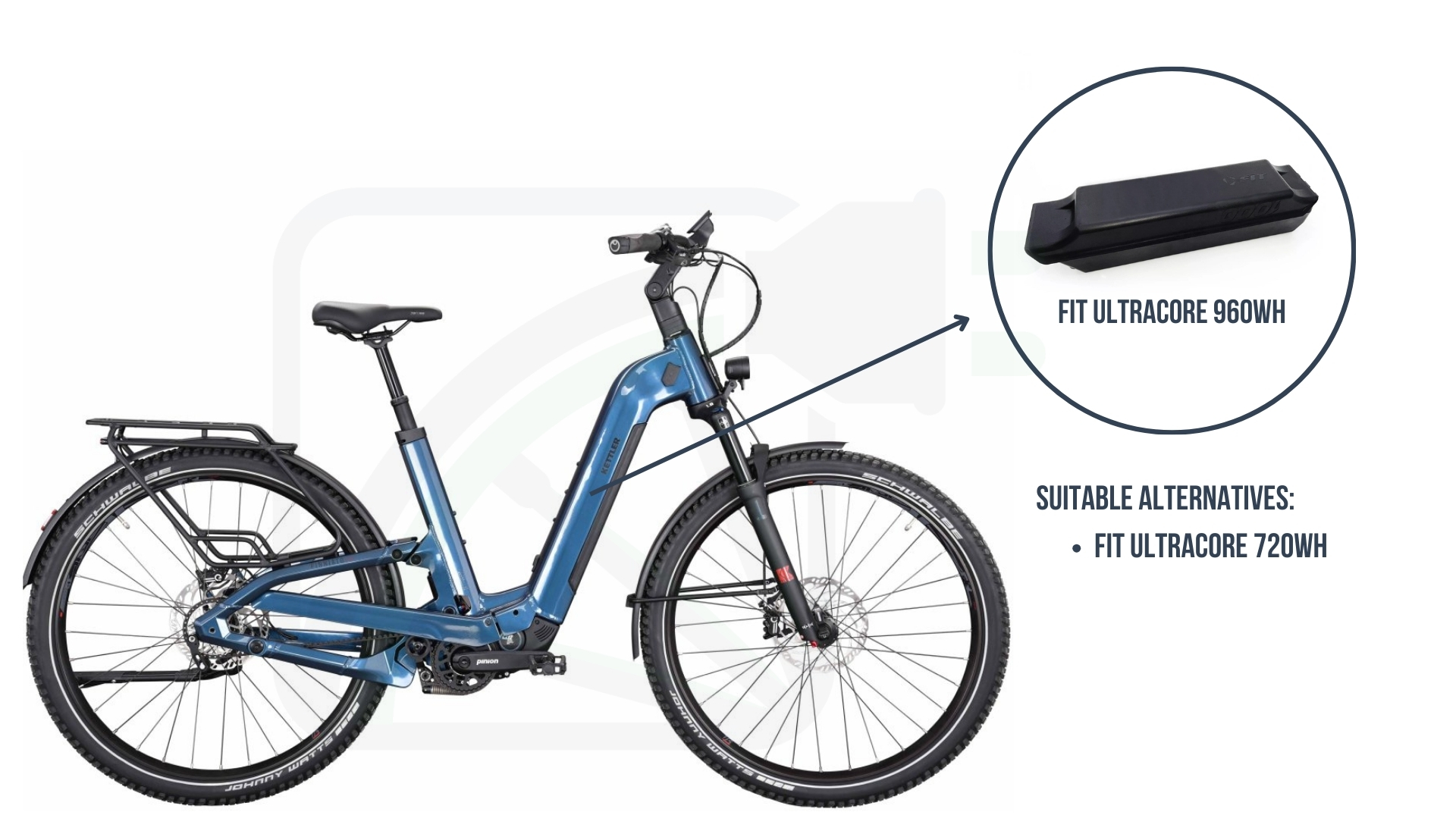 Kettler Alu-Rad e-bike accu